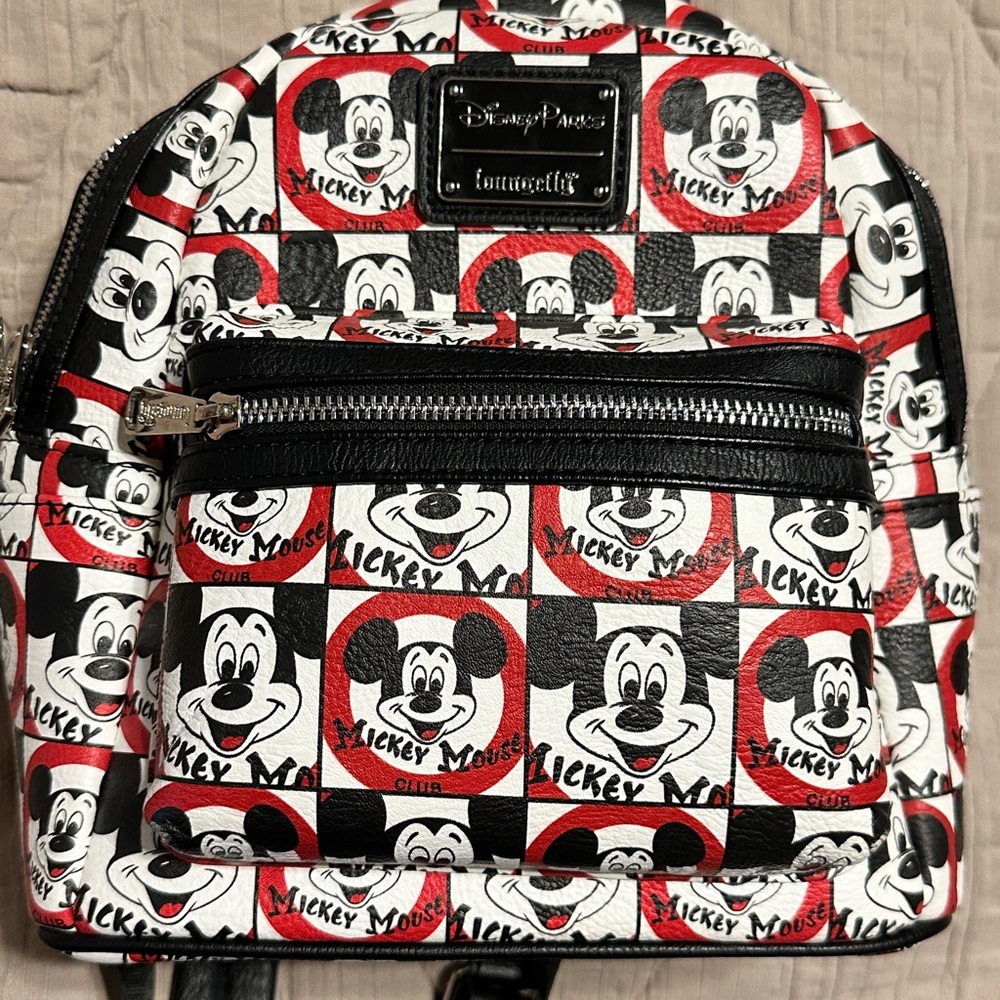 Disney Loungefly Mickey Mouse Red and Black Bag